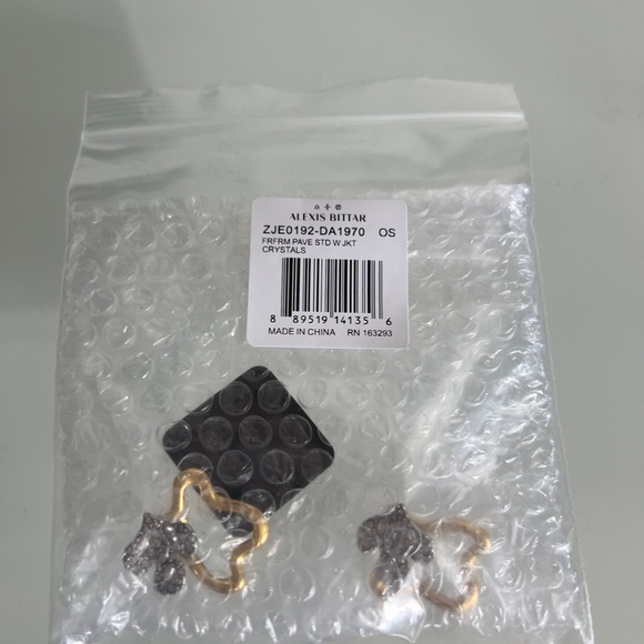 ALEXIS BITTAR Freeform Pavé Crystal Jacket Earrings - Picture 5 of 6